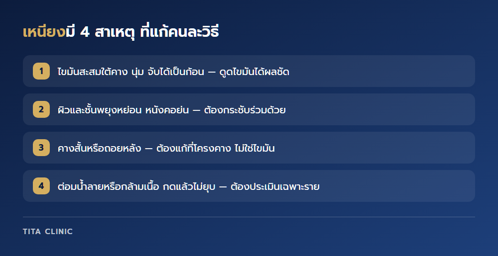 เหนียงมี 4 สาเหตุ แต่ละแบบแก้คนละวิธี